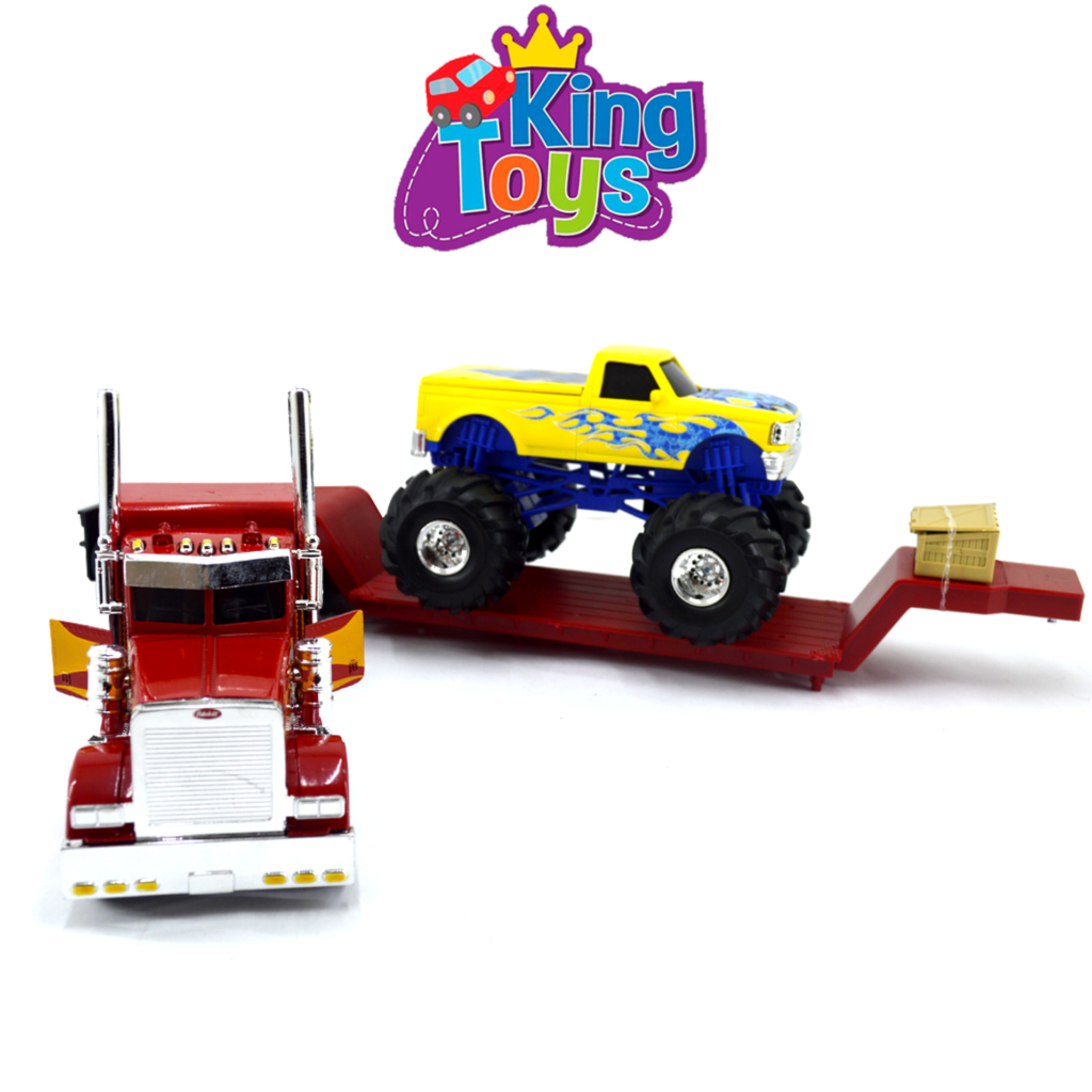 Peterbilt 379 con lowboy – Kingtoys